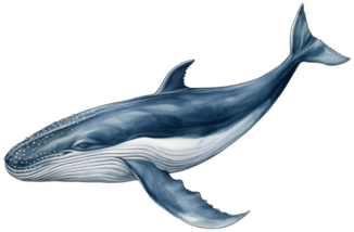 نهنگ آبی - نماد عمق و آرامش اینجا